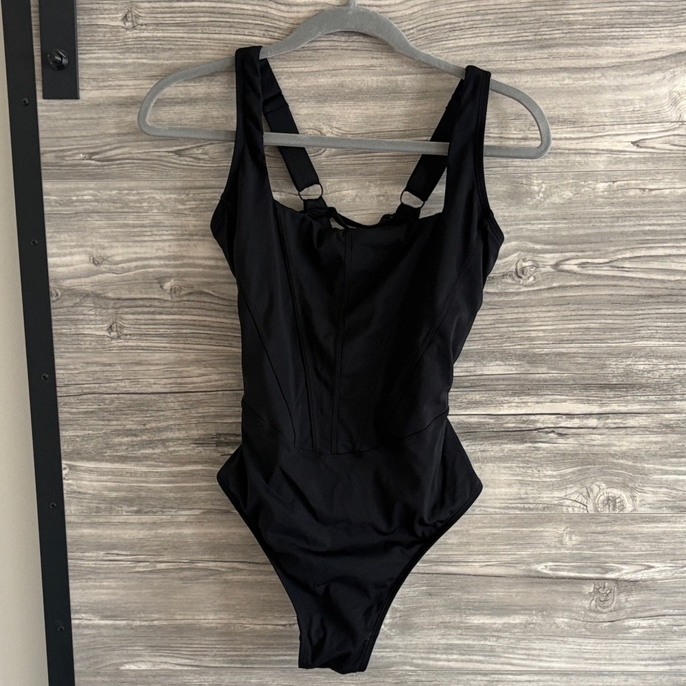 TA3 Black One-Piece Swimsuit - Squarey